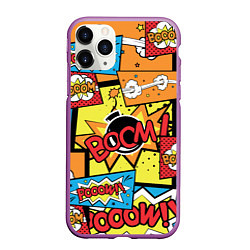 Чехол iPhone 11 Pro матовый Boom Pop Art