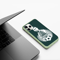 Чехол iPhone 11 Pro матовый Akinfeev Style, цвет: 3D-салатовый — фото 2