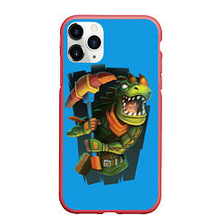 Чехол iPhone 11 Pro матовый Rex: Fortnite, цвет: 3D-красный