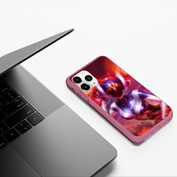 Чехол iPhone 11 Pro матовый DJ Sona: LoL, цвет: 3D-малиновый — фото 2