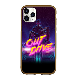 Чехол iPhone 11 Pro матовый OUT DRIVE, цвет: 3D-коричневый