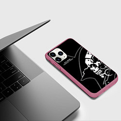 Чехол iPhone 11 Pro матовый Ludens Kojima Productions, цвет: 3D-малиновый — фото 2