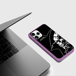 Чехол iPhone 11 Pro матовый Ludens Kojima Productions, цвет: 3D-фиолетовый — фото 2