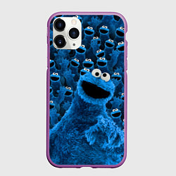 Чехол iPhone 11 Pro матовый Безумие коржика, цвет: 3D-фиолетовый