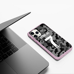 Чехол iPhone 11 Pro матовый Ronaldo 7: Camo Sport, цвет: 3D-розовый — фото 2