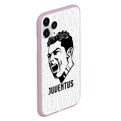 Чехол iPhone 11 Pro матовый Juve Ronaldo, цвет: 3D-розовый — фото 2