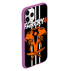 Чехол iPhone 11 Pro матовый Far Cry 4: Orange Elephant, цвет: 3D-фиолетовый — фото 2