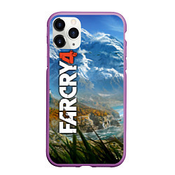 Чехол iPhone 11 Pro матовый Far Cry 4: Ice Mountains, цвет: 3D-фиолетовый