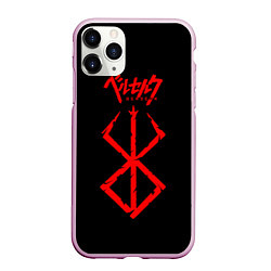 Чехол iPhone 11 Pro матовый Berserk: Stigma, цвет: 3D-розовый