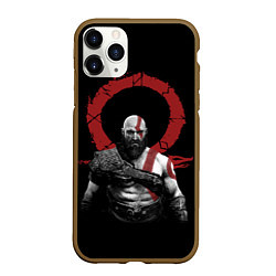 Чехол iPhone 11 Pro матовый God of War IV