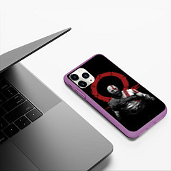 Чехол iPhone 11 Pro матовый God of War IV, цвет: 3D-фиолетовый — фото 2
