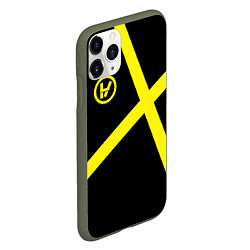 Чехол iPhone 11 Pro матовый 21 Pilots: Two Roads, цвет: 3D-темно-зеленый — фото 2