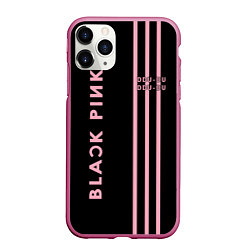 Чехол iPhone 11 Pro матовый Black Pink