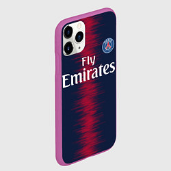 Чехол iPhone 11 Pro матовый FC PSG: Neymar 18-19, цвет: 3D-фиолетовый — фото 2