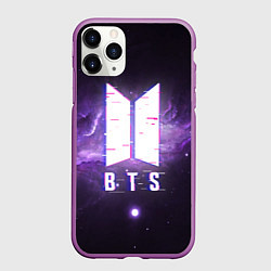 Чехол iPhone 11 Pro матовый BTS: Violet Space, цвет: 3D-фиолетовый