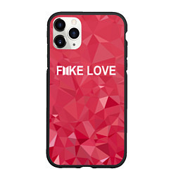 Чехол iPhone 11 Pro матовый BTS: Fake Love, цвет: 3D-черный