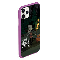 Чехол iPhone 11 Pro матовый Don't Starve: Night Forrest, цвет: 3D-фиолетовый — фото 2