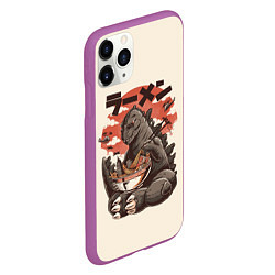 Чехол iPhone 11 Pro матовый Godzilla Eat, цвет: 3D-фиолетовый — фото 2