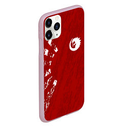 Чехол iPhone 11 Pro матовый Godzilla: Red Japan, цвет: 3D-розовый — фото 2