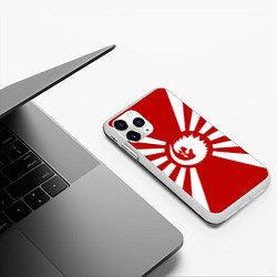 Чехол iPhone 11 Pro матовый Godzilla: Japan Style, цвет: 3D-белый — фото 2
