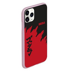 Чехол iPhone 11 Pro матовый Godzilla: Dark Style, цвет: 3D-розовый — фото 2