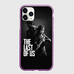 Чехол iPhone 11 Pro матовый The Last of Us: Black Style, цвет: 3D-фиолетовый