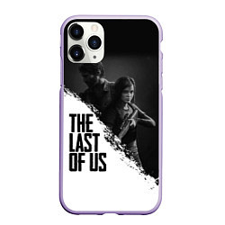 Чехол iPhone 11 Pro матовый The Last of Us: White & Black, цвет: 3D-светло-сиреневый