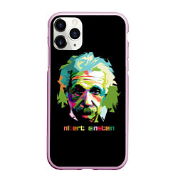 Чехол iPhone 11 Pro матовый Albert Einstein