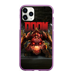 Чехол iPhone 11 Pro матовый DOOM: Pinky Monster