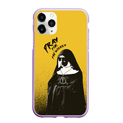 Чехол iPhone 11 Pro матовый Pray for the Wicked, цвет: 3D-сиреневый