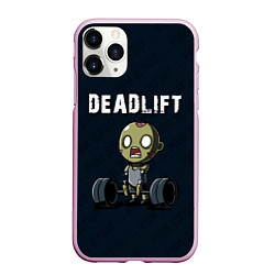 Чехол iPhone 11 Pro матовый Deadlift, цвет: 3D-розовый