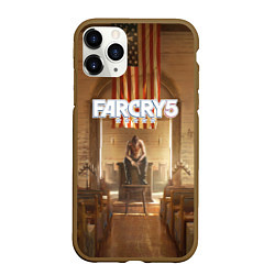 Чехол iPhone 11 Pro матовый Far Cry 5, цвет: 3D-коричневый