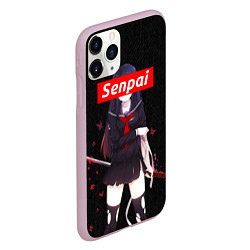 Чехол iPhone 11 Pro матовый Senpai Assassin, цвет: 3D-розовый — фото 2