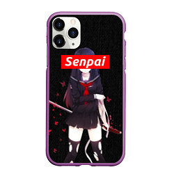 Чехол iPhone 11 Pro матовый Senpai Assassin