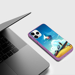 Чехол iPhone 11 Pro матовый No Man’s Sky: Atlas Rises, цвет: 3D-фиолетовый — фото 2