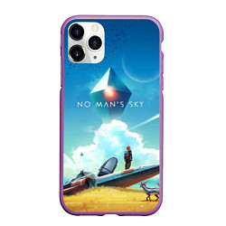 Чехол iPhone 11 Pro матовый No Man’s Sky: Atlas Rises, цвет: 3D-фиолетовый