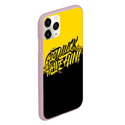 Чехол iPhone 11 Pro матовый GLHF: Yellow Style, цвет: 3D-розовый — фото 2