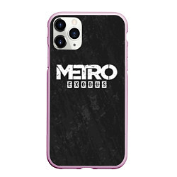 Чехол iPhone 11 Pro матовый Metro Exodus: Space Grey, цвет: 3D-розовый