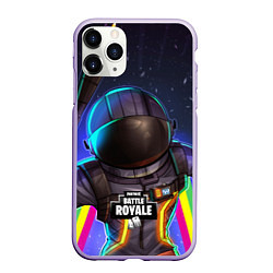 Чехол iPhone 11 Pro матовый Fortnite: Space Rainbow, цвет: 3D-светло-сиреневый
