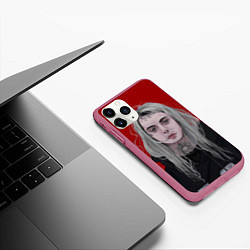 Чехол iPhone 11 Pro матовый Ghostemane, цвет: 3D-малиновый — фото 2