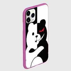 Чехол iPhone 11 Pro матовый Monokuma Drae, цвет: 3D-фиолетовый — фото 2