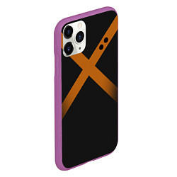 Чехол iPhone 11 Pro матовый KATSUKI BAKUGOU полосы, цвет: 3D-фиолетовый — фото 2