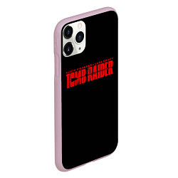 Чехол iPhone 11 Pro матовый Tomb Raider, цвет: 3D-розовый — фото 2