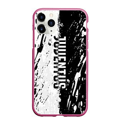 Чехол iPhone 11 Pro матовый JUVENTUS BIANCONERI, цвет: 3D-малиновый