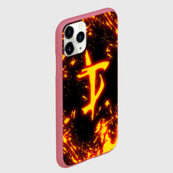Чехол iPhone 11 Pro матовый DOOM: The Crucible, цвет: 3D-малиновый — фото 2