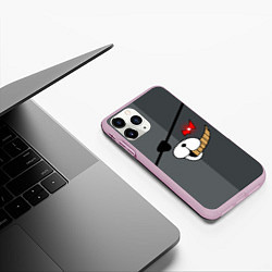 Чехол iPhone 11 Pro матовый KUROKUMA, цвет: 3D-розовый — фото 2