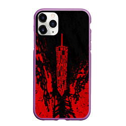 Чехол iPhone 11 Pro матовый Berserk Sword, цвет: 3D-фиолетовый