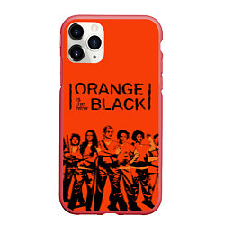 Чехол iPhone 11 Pro матовый ORANGE IS THE NEW BLACK