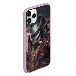 Чехол iPhone 11 Pro матовый Merciless Predator, цвет: 3D-розовый — фото 2