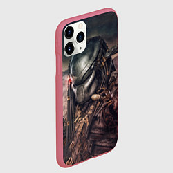 Чехол iPhone 11 Pro матовый Merciless Predator, цвет: 3D-малиновый — фото 2